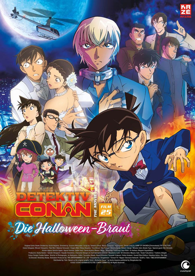 Detektiv Conan The Movie 25 Die Halloween-Braut Anime Film Poster