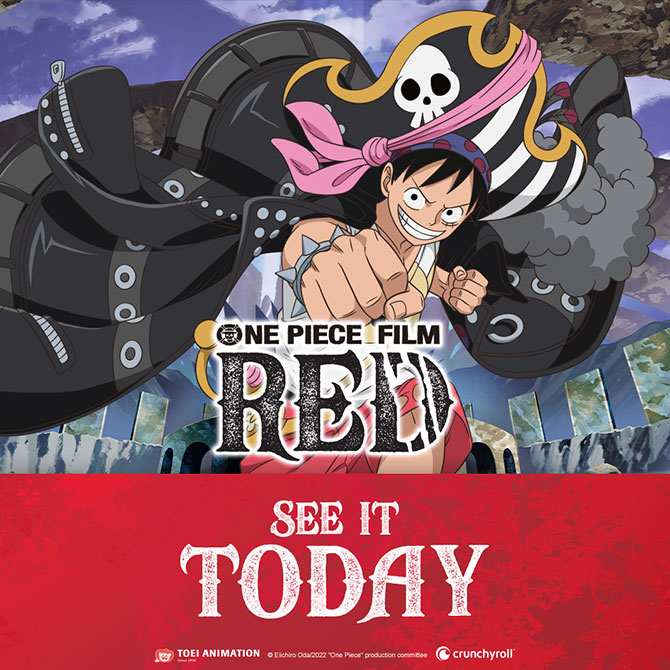 One Piece Film Red anime in cinema