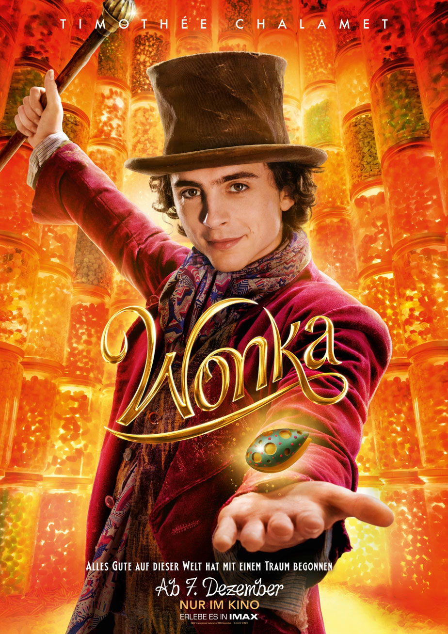 Wonka Timothée Chalamet Film Poster