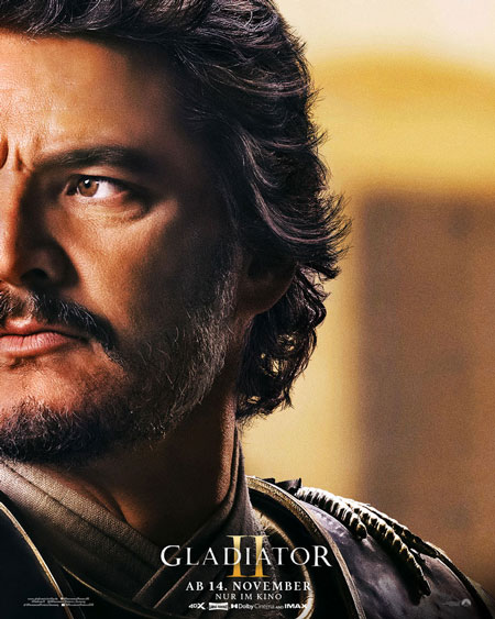 Gladiator II Pedro Pascal Marcus Acacius