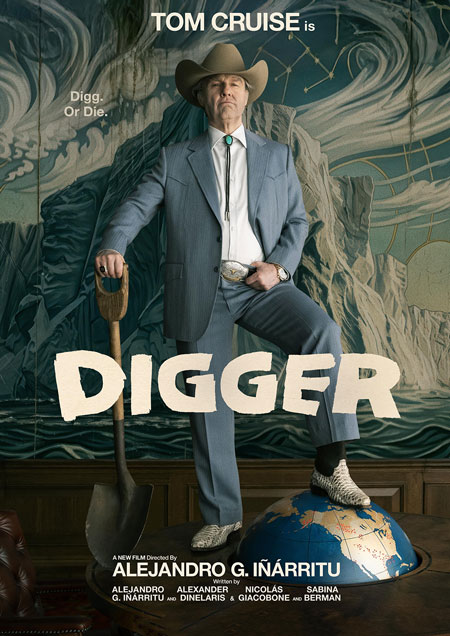 Digger Tom Cruise Film Teaser Poster