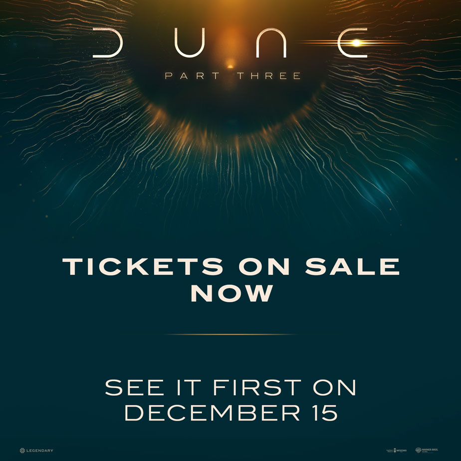 Dune Part Three Film Preview Presale