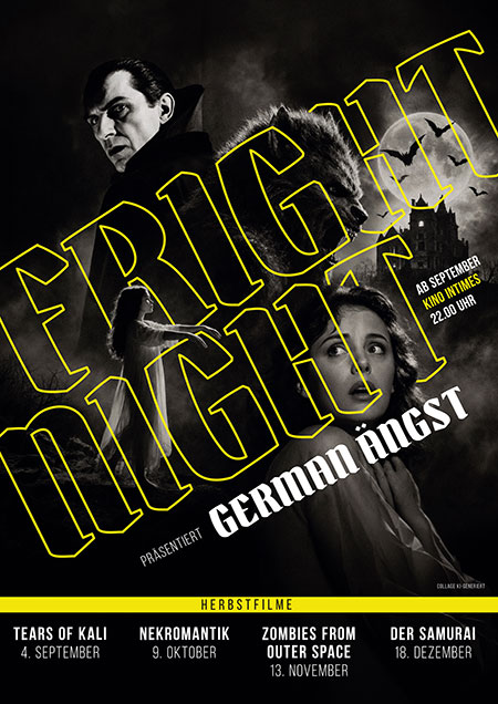 Fright Night German Angst Kino Intimes Poster