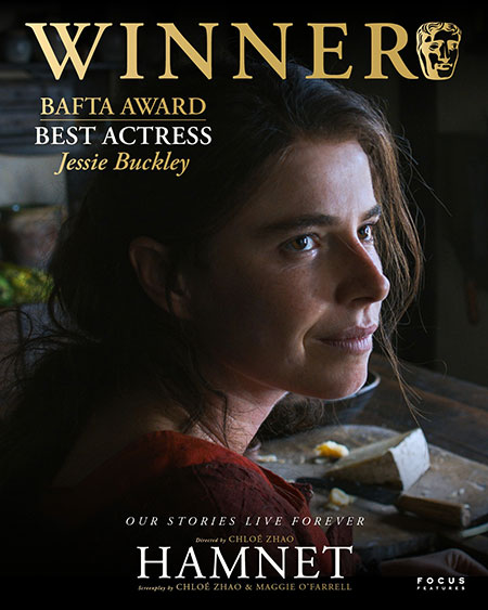 Hamnet Bafta Award Best Actress Jessie Buckley