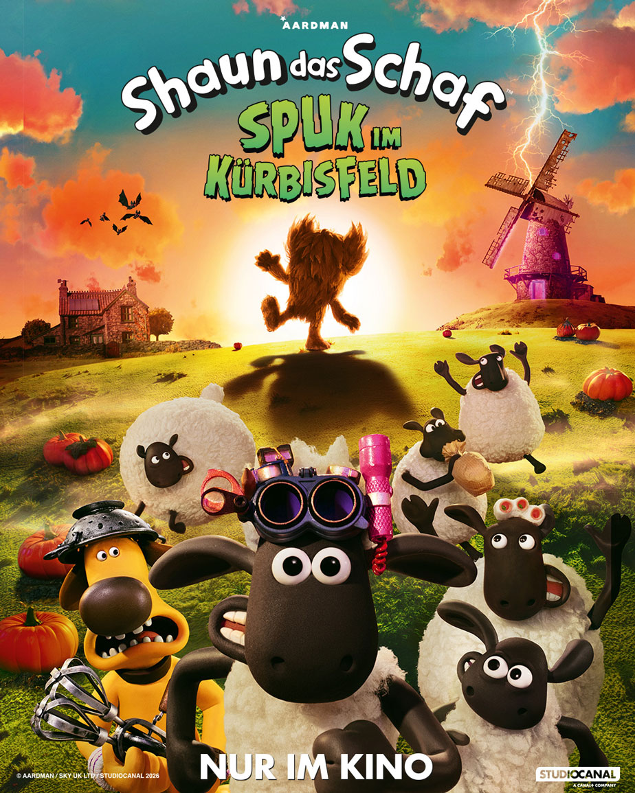 Shaun das Schaf Spuk im Kürbisfeld Film Kino Poster